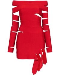 Off-White c/o Virgil Abloh - Crystal-Embellished Mini Dress - Lyst