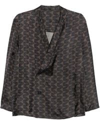 Giorgio Armani - Geometric-Patterned Blazer - Lyst