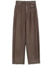 Loewe - Button Pleated Trousers - Lyst