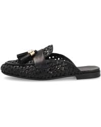 Frau - Woven Tassel-Detail Mules - Lyst