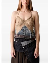 ANDERSSON BELL - Lace-Panelled Trompe-L'Oeil Top - Lyst