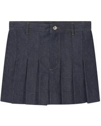 A.P.C. - Mini Skirt Plisse - Lyst