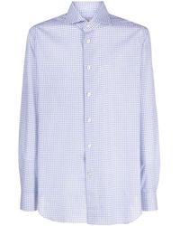 Kiton - Checked Cotton Shirt - Lyst