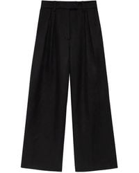 Anine Bing - Lou Pleated Palazzo Pants - Lyst