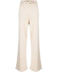 Lorena Antoniazzi - High-Waisted Drawstring Knitted Trousers - Lyst