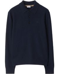 Burberry - Cashmere-Blend Polo Shirt - Lyst