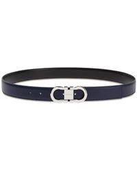 Ferragamo - Gancini-buckle Leather Belt - Lyst