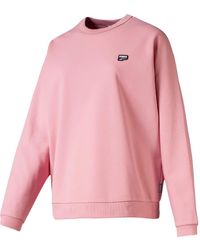 PUMA - Dowtown Embossed Crew-Neck Sweatshirt - Lyst