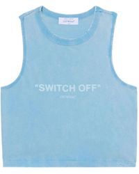 Off-White c/o Virgil Abloh - Switch Off Cotton Top - Lyst