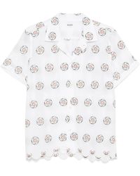 Bode - Overhemd Met Bloemenprint - Lyst