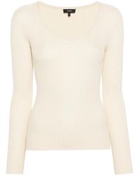 Theory - Pull Nervuré À Col V - Lyst