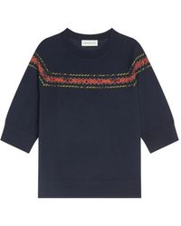 Dries Van Noten - Embroidered Wool Sweater - Lyst