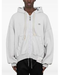 Maison Mihara Yasuhiro - Hoodie Zippé À Effet Usé - Lyst