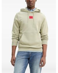 HUGO - Logo-Patch Hoodie - Lyst