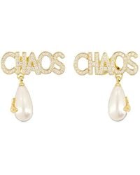 Vivienne Westwood - Boucles D'Oreilles Chaos Ornées De Cristaux Et De Perles Artificielles - Lyst