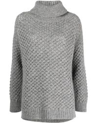 Malo - Roll-Neck Knitted Jumper - Lyst