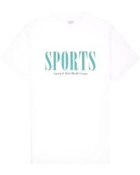 Sporty & Rich - Sports Cotton T-shirt - Lyst