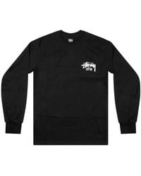 Stussy - Round-Neck Long-Sleeve Top - Lyst