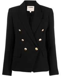 L'Agence - Double-breasted Blazer - Lyst