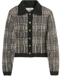 Our Legacy - Mazzy Check-Pattern Fuzzy Cardigan - Lyst