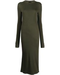 Thom Krom - Side-slit Long-sleeve Fitted Dress - Lyst