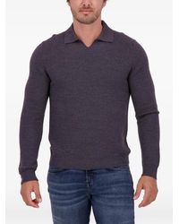 Slowear - Zanone Trui Met Open Kraag - Lyst