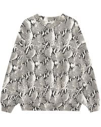 Anine Bing - Sweat À Effet Peau De Python - Lyst