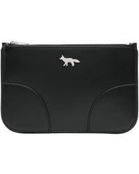 Maison Kitsuné - Boogie Leather Clutch - Lyst