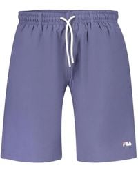 Fila - Tinelli Drawstring Logo-Print Swim Shorts - Lyst