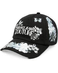 Versace Jeans Couture - Logo-Print Floral-Print Baseball Cap - Lyst