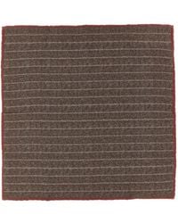 Brunello Cucinelli - Pinstripe-Pattern Pocket Square - Lyst