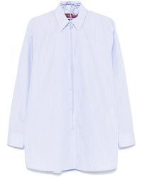 Gucci - Gestreept Katoenen Blouse - Lyst