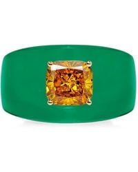 SOLO for Diamonds - Diamond-Embellished Chunky Ring - Lyst