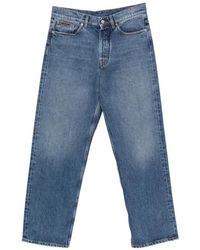 Moncler - Jean Droit À Patch Logo - Lyst