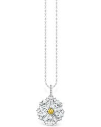 Thomas Sabo - Lovely Daisy Halskette Aus Recyceltem Sterlingsilber - Lyst