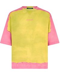 Roberto Cavalli - Logo-Print Dip-Dye T-Shirt - Lyst
