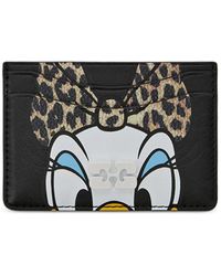 Ganni - X Disney Leopard-Print Character-Motif Card Holder - Lyst