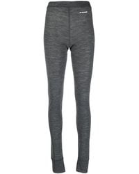 Jil Sander - Melange Effect Leggings - Lyst