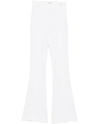 Elisabetta Franchi - Belt Flared Trousers - Lyst
