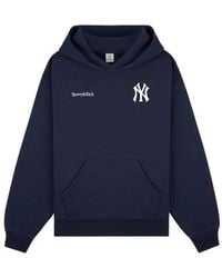 Sporty & Rich - X Yankees Curve Logo-Print Hoodie - Lyst