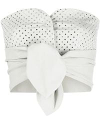 Philosophy Di Lorenzo Serafini - Punched-Panelling Strapless Top - Lyst