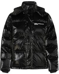 Karl Lagerfeld - Hooded Puffer Jacket - Lyst
