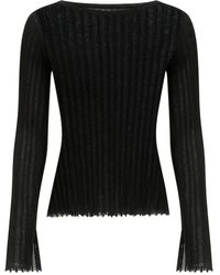 Loulou de Saison - Geripptes Mabille T-Shirt mit U-Boot-Ausschnitt - Lyst