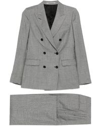 Tagliatore - Double-Breasted Checked Wool Blazer - Lyst