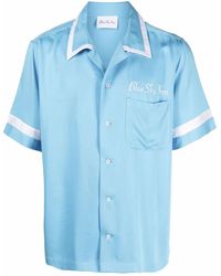 BLUE SKY INN - Contrast-Trim Embroidered Logo Shirt - Lyst