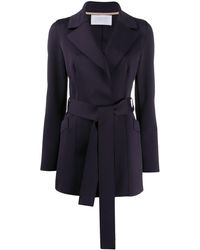 Harris Wharf London Blazer ceinturé classique - Bleu