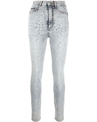 Philipp Plein - Rhinestone-embellished Skinny Jeans - Lyst