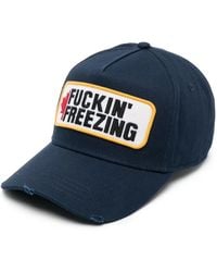 DSquared² - Logo-Patch Cotton Baseball Cap - Lyst