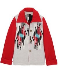 Fortela - Patterned Button-Fastening Jacket - Lyst