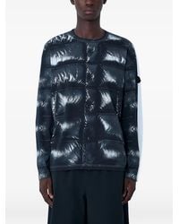 Moncler - Contrast panels logo print T-shirt - Lyst